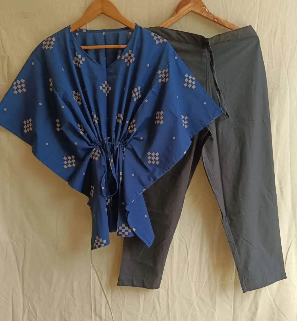 👉 Pure Cotton Kaftan With Pant Set Fabric : Pure Cotton  Size : 36 38 40 42 44 46 One Side Pocket In Payzama