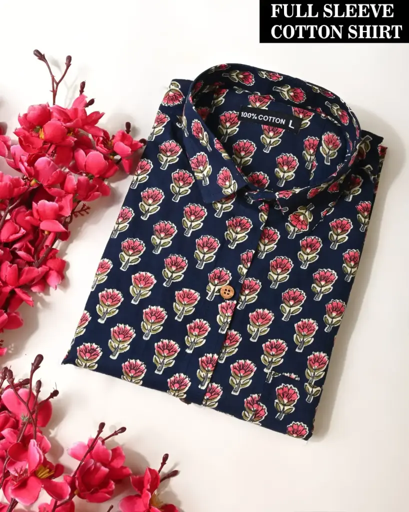 🌹PURE COTTON MEN'S SHIRT🌹 FOR MEN'S WITH ONE POCKET  SLEEVES : - FULL SLEEVES🌹 