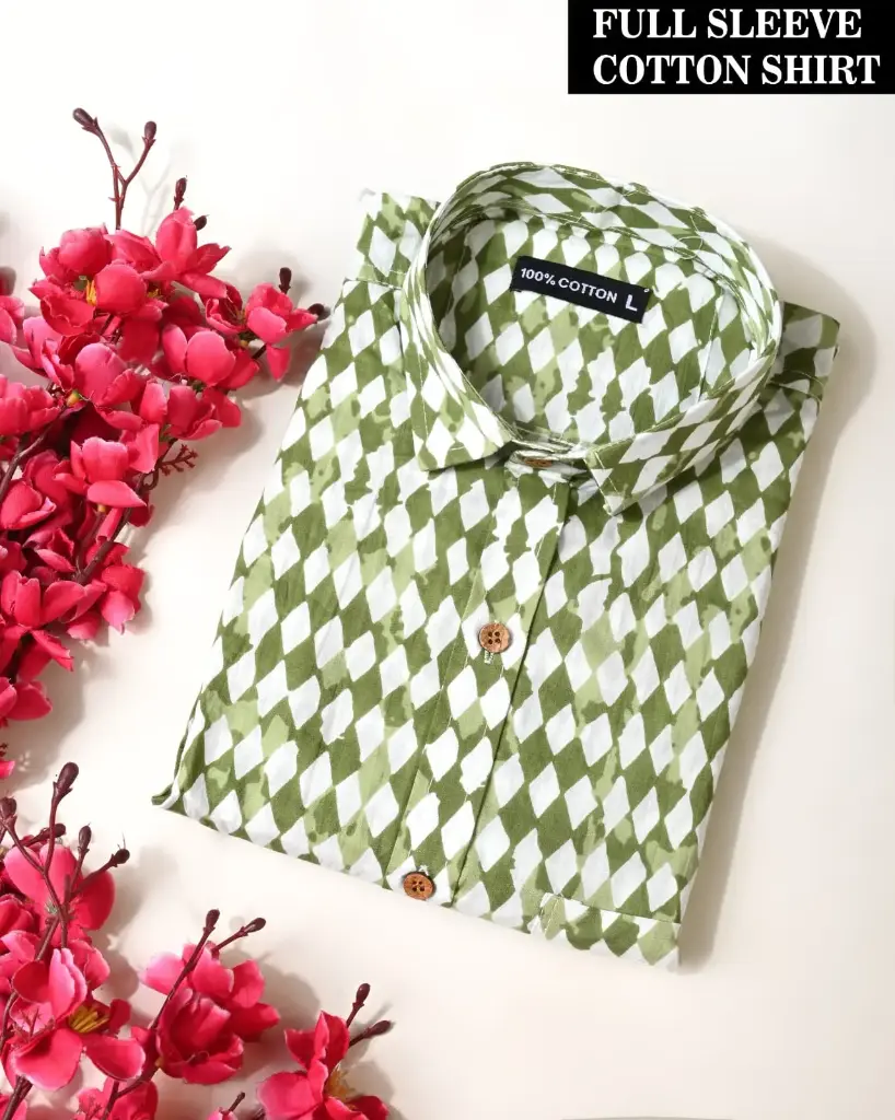 🌹PURE COTTON MEN'S SHIRT🌹 FOR MEN'S WITH ONE POCKET  SLEEVES : - FULL SLEEVES🌹 