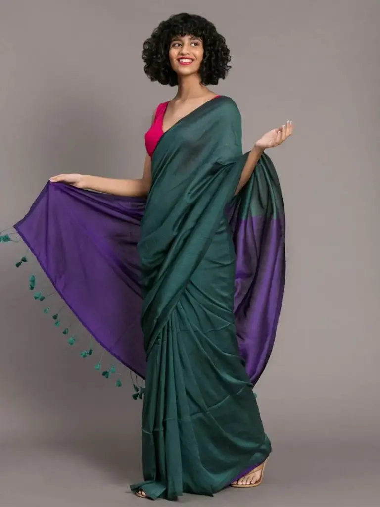 👉 Pure Khadi Cotton Bar Saree  Fabric : khadi Cotton Saree   : 5.5 Meters Blouse  : 0.90 Meter ( Running )
