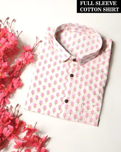 🌹PURE COTTON MEN'S SHIRT🌹 FOR MEN'S WITH ONE POCKET  SLEEVES : - FULL SLEEVES🌹 