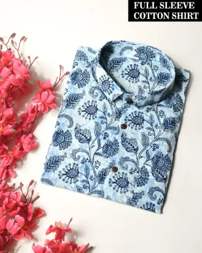 🌹PURE COTTON MEN'S SHIRT🌹 FOR MEN'S WITH ONE POCKET  SLEEVES : - FULL SLEEVES🌹 