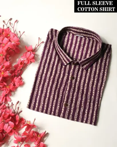 🌹PURE COTTON MEN'S SHIRT🌹 FOR MEN'S WITH ONE POCKET  SLEEVES : - FULL SLEEVES🌹 