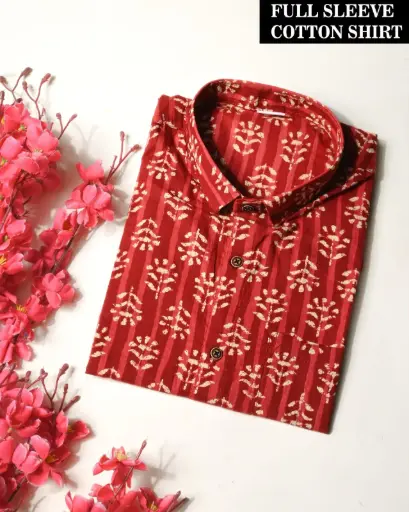 🌹PURE COTTON MEN'S SHIRT🌹 FOR MEN'S WITH ONE POCKET  SLEEVES : - FULL SLEEVES🌹 