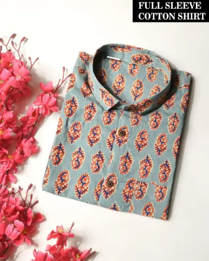 🌹PURE COTTON MEN'S SHIRT🌹 FOR MEN'S WITH ONE POCKET  SLEEVES : - FULL SLEEVES🌹 