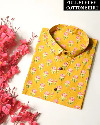🌹PURE COTTON MEN'S SHIRT🌹 FOR MEN'S WITH ONE POCKET  SLEEVES : - FULL SLEEVES🌹 