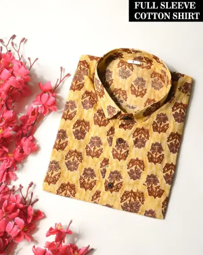 🌹PURE COTTON MEN'S SHIRT🌹 FOR MEN'S WITH ONE POCKET  SLEEVES : - FULL SLEEVES🌹 