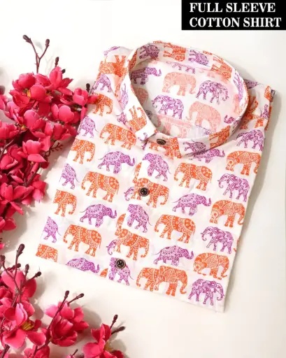 🌹PURE COTTON MEN'S SHIRT🌹 FOR MEN'S WITH ONE POCKET  SLEEVES : - FULL SLEEVES🌹 