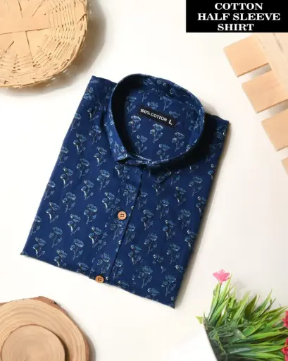 🌹PURE COTTON MEN'S SHIRT🌹  FOR MEN'S WITH ONE POCKET                     🌹SLEEVES : - Half SLEEVES🌹 