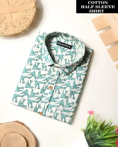 🌹PURE COTTON MEN'S SHIRT🌹  FOR MEN'S WITH ONE POCKET                     🌹SLEEVES : - Half SLEEVES🌹 