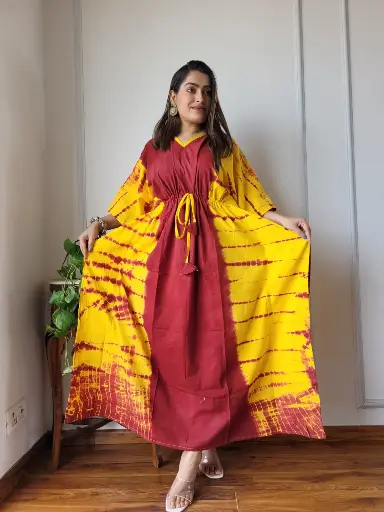 👉 Pure Cotton Kaftan  Hand Block Printed 100% Pure cotton  Free Size up 36 to 52   Length : 52 inch   👉 Shipping Free Within India