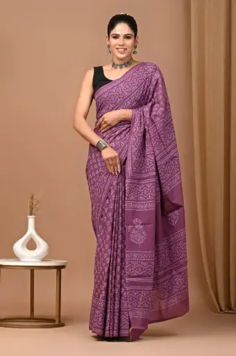 👉 Handblock Printed Pure Cotton Mulmul Saree  Fabric : Pure Cotton ( 92*80 )  Saree   : 5.5 Meter  Blouse  : 0.90 Meter 👉  Shipping  Free in India