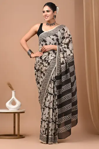 👉 Handblock Printed Pure Cotton Mulmul Saree  Fabric : Pure Cotton ( 92*80 )  Saree   : 5.5 Meter  Blouse  : 0.90 Meter 👉  Shipping  Free in India