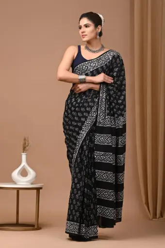 👉 Handblock Printed Pure Cotton Mulmul Saree  Fabric : Pure Cotton ( 92*80 )  Saree   : 5.5 Meter  Blouse  : 0.90 Meter 👉  Shipping  Free in India