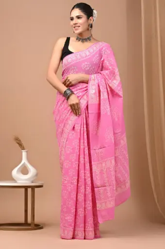 👉 Handblock Printed Pure Cotton Mulmul Saree  Fabric : Pure Cotton ( 92*80 )  Saree   : 5.5 Meter  Blouse  : 0.90 Meter 👉  Shipping  Free in India