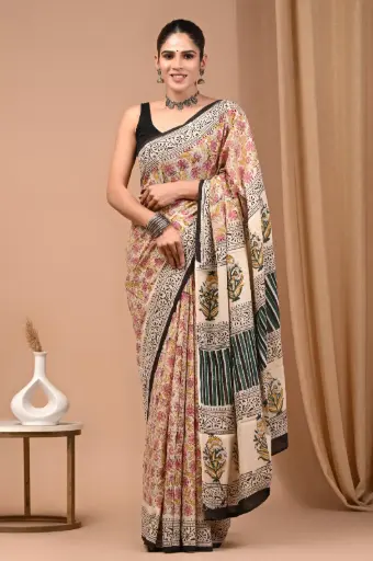 👉 Handblock Printed Pure Cotton Mulmul Saree  Fabric : Pure Cotton ( 92*80 )  Saree   : 5.5 Meter  Blouse  : 0.90 Meter 👉  Shipping  Free in India