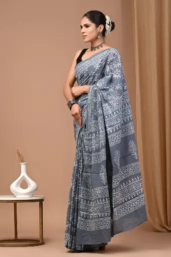 👉 Handblock Printed Pure Cotton Mulmul Saree  Fabric : Pure Cotton ( 92*80 )  Saree   : 5.5 Meter  Blouse  : 0.90 Meter 👉  Shipping  Free in India