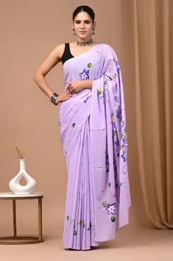 👉 Handblock Printed Pure Cotton Mulmul Saree  Fabric : Pure Cotton ( 92*80 )  Saree   : 5.5 Meter  Blouse  : 0.90 Meter 👉  Shipping  Free in India