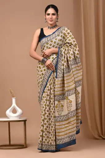 👉 Handblock Printed Pure Cotton Mulmul Saree  Fabric : Pure Cotton ( 92*80 )  Saree   : 5.5 Meter  Blouse  : 0.90 Meter 👉  Shipping  Free in India