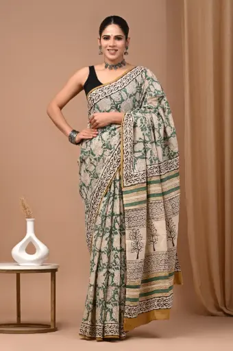 👉 Handblock Printed Pure Cotton Mulmul Saree  Fabric : Pure Cotton ( 92*80 )  Saree   : 5.5 Meter  Blouse  : 0.90 Meter 👉  Shipping  Free in India