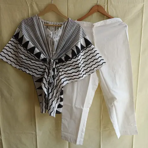 👉 Pure Cotton Kaftan With Pant Set Fabric : Pure Cotton  Size : 36 38 40 42 44 46 One Side Pocket In Payzama