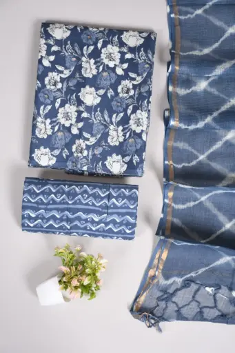 👉  Pure Cotton Suit with Kota Doria Dupatta Hand Block Printed Top        : 2.5 mtr ( Cotton ) Bottom  : 2.5 mtr ( Cotton ) Dupatta : 2.5 mtr ( Kota Doria )