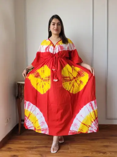 👉 Pure Cotton Kaftan Hand Block Printed 100% Pure cotton Free Size up 36 to 52  Length : 52 inch  👉 Shipping Free Within India