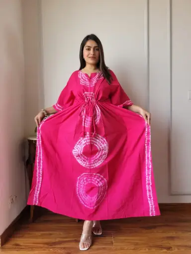 👉 Pure Cotton Kaftan Hand Block Printed 100% Pure cotton Free Size up 36 to 52  Length : 52 inch  👉 Shipping Free Within India