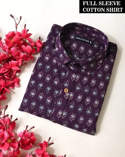 🌹PURE COTTON MEN'S SHIRT🌹 FOR MEN'S WITH ONE POCKET 
SLEEVES : - FULL SLEEVES🌹