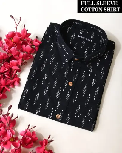 🌹PURE COTTON MEN'S SHIRT🌹 FOR MEN'S WITH ONE POCKET  SLEEVES : - FULL SLEEVES🌹 