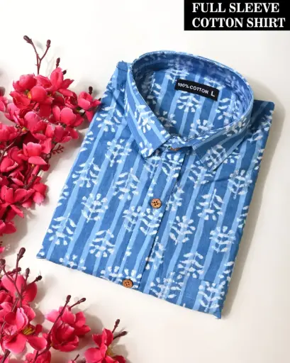 🌹PURE COTTON MEN'S SHIRT🌹 FOR MEN'S WITH ONE POCKET  SLEEVES : - FULL SLEEVES🌹 